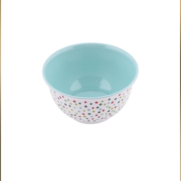 Pioneer Woman polka dot bowl with lid - Picture 3 of 6